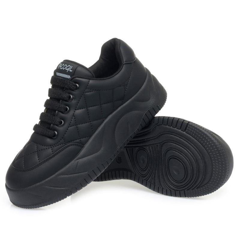 

2025 Женские Весенние Черные Модные Кроссовки на Платформе с Круглым Носком Повседневные Новые Удобные Универсальные Спортивные Туфли с Мягкой Подошвой 37(Foot23.5cm)