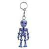 3D Printed Skeleton Keychain Pendant Joint Mobility Skeleton Stress Relief Toys Desktop Ornament Craft For Kid Halloween Gift
