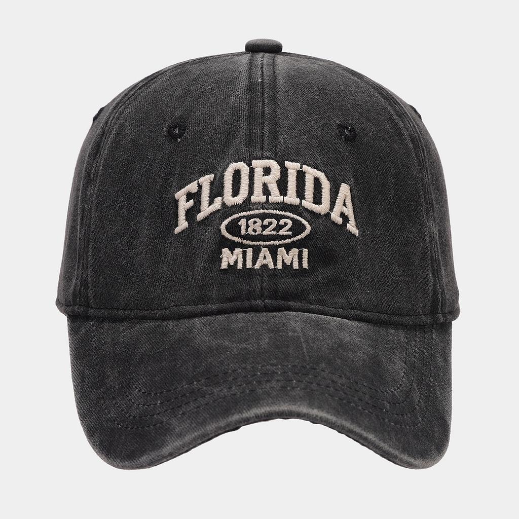 New retro personalized washed old letter embroidered baseball cap men's and women's outdoor sports sunshade sunscreen cap