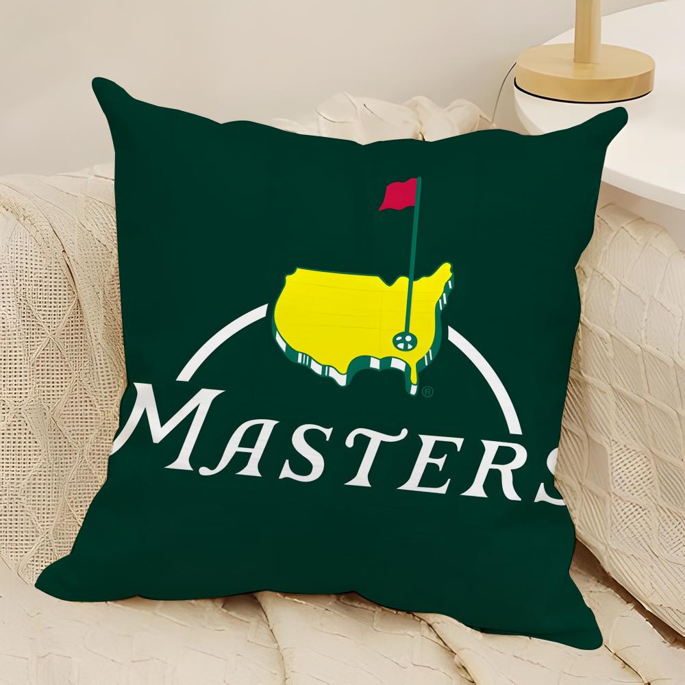 Win Honor M-Masters Golf Tournament 2 Pillow Case Natural Linen Double-Sided Printing Sofa Home Decor Cushion Cover