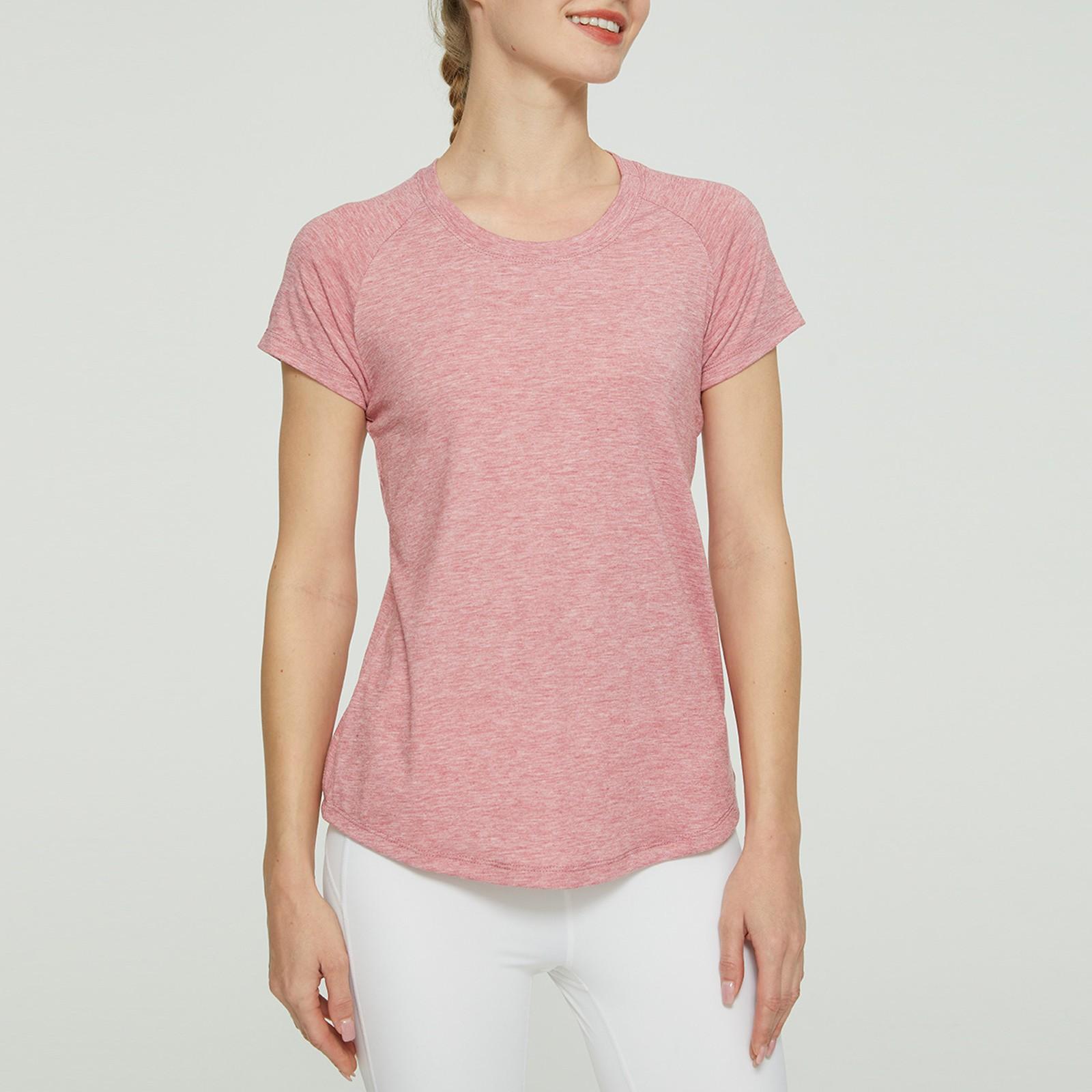 

Женская повседневная рубашка с короткими рукавами и R-образным вырезом на пуговицах S винный