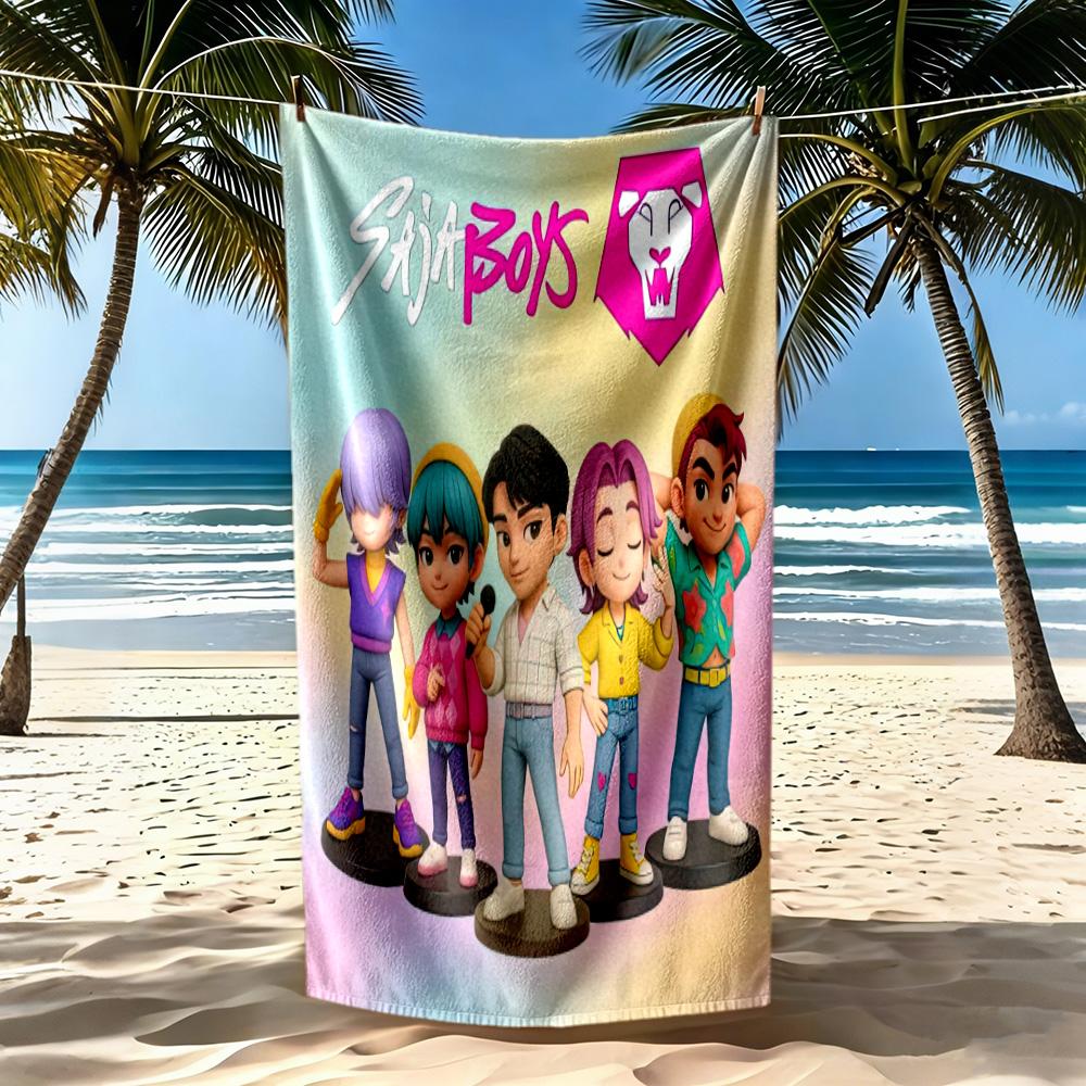 Saja Boys9 Strandtuch Superweiche Mikrofaser Schnelltrocknendes Gewebe Bequem Leicht