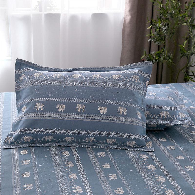 48cmx74cm Pillowcase Pure Cotton Pillow Case One Pair Pack Thicken Encryption Breathable Sweat-absorbent Pillow Cover