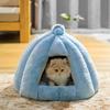 Deep Sleep Pumpkin Kennel Semi-closed Cats Kennel Rabbit Fur Autumn and Winter Nest Pad Pet Kennel Small and Medium-sized Dogs