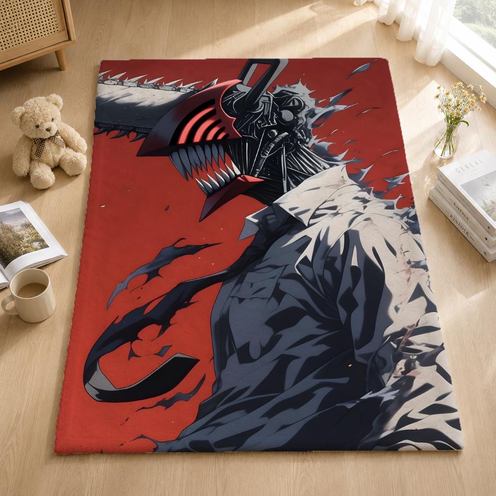 Anime C-Chainsawman Throw Blankets Soft Warm Flannel Blanket Bedding For Bed Living Room Home Sofa