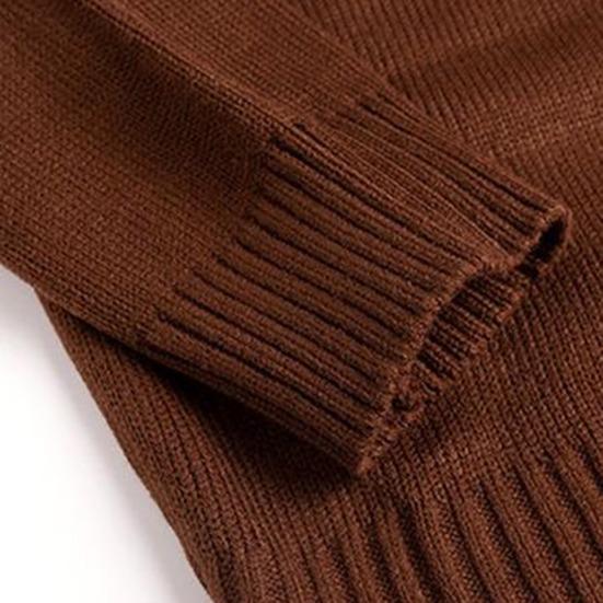 Pánské pletené zboží s výstřihem do V, dlouhými rukávy, žebrovaným lemem, zesílené, pánské podzimní zimní jednobarevné pletené sako s knoflíkovým zapínáním