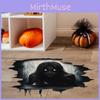 Halloween Scary Wall Breaking Female Ghost Living Room Home Decor Stickers