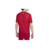Nike Kids Ribbed Crew Neck Pullover Short-Sleeve Soccer Jersey Kids Tops Red DB2568-688