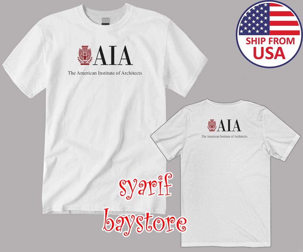 AIA American Institute Of Architects Men s White Size S to 5XL L