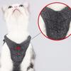 Soft Cat Escape Proof Collar Strap Polyester Cats Traction Belt Cat Chest Strap  Dog