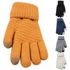 Women Man Winter Soft Knit Touch Screen Gloves Texting Capacitive Smartphone