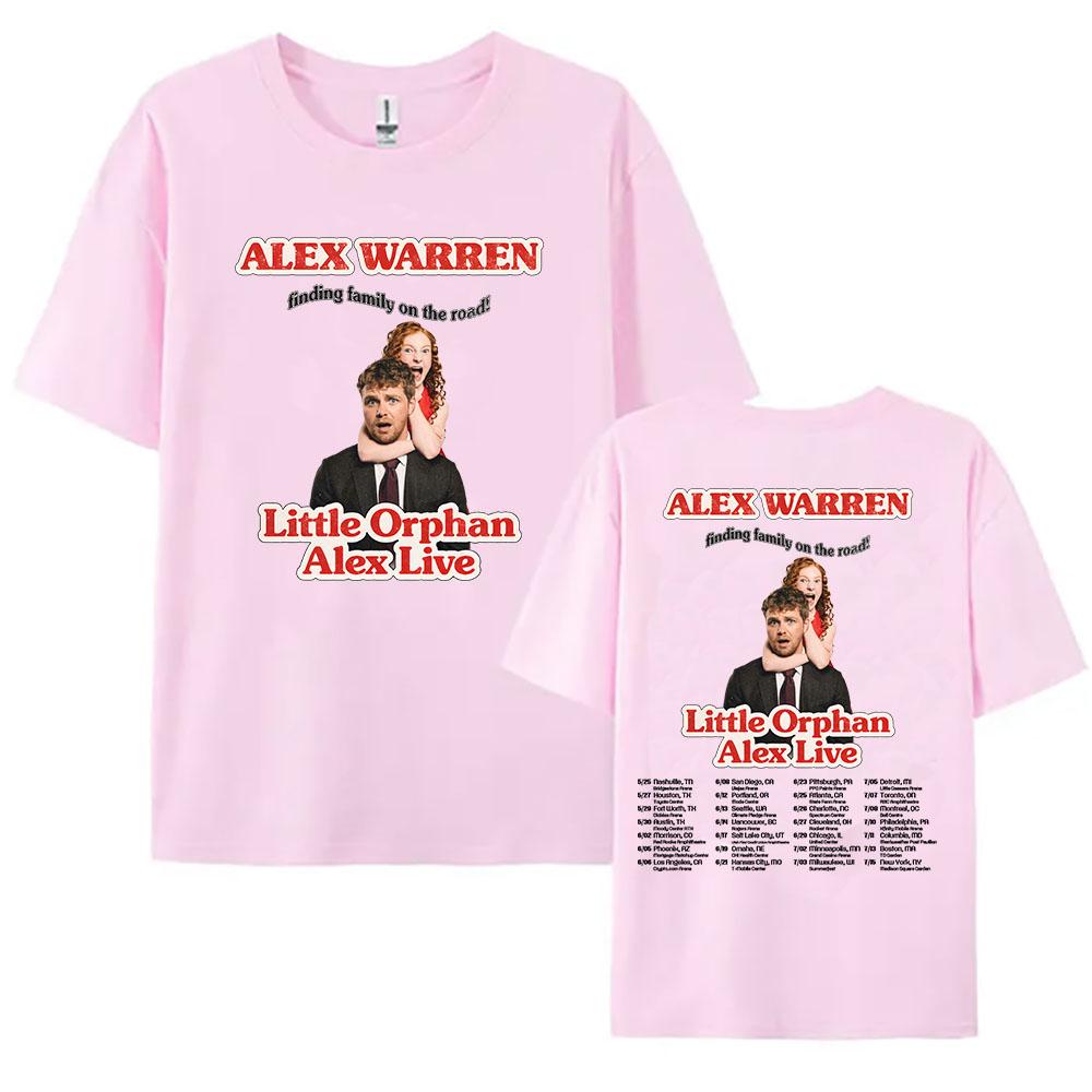 Little Orphan Alex Live T-shirt ALEX WARREN Finding Family on The Road Tshirt Short Sleeve Cotton Loose T Shirt Print Tee