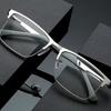 Herren Halbrahmen Lesebrille für Business Anti-Blaulicht Anti-Müdigkeit Metallrahmen Altersichtbrille +1 0 Bis +4 0