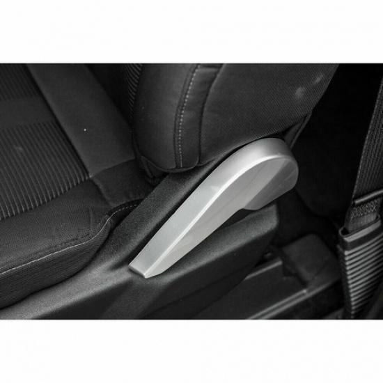 Car Seat Adjustment Handle Decoration Cover Trim for Ford F150 2015- Silver