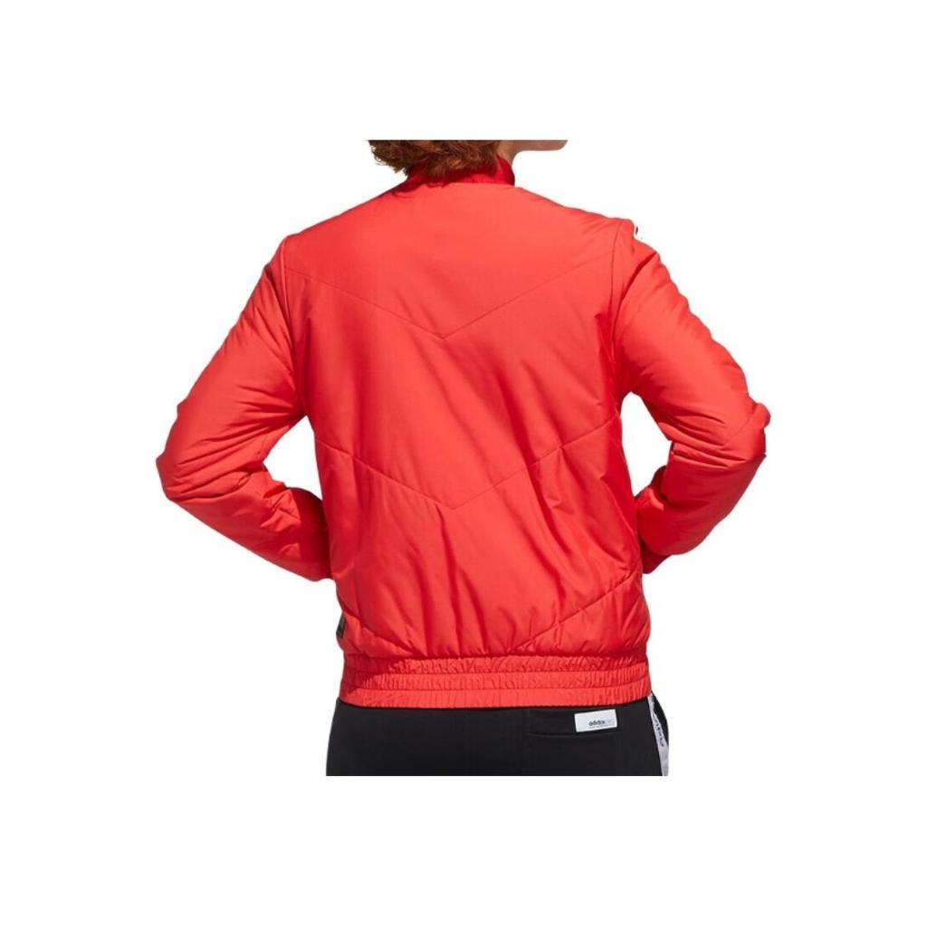 Adidas Neo Casual Striped Design Long Sleeve Cotton Jacket Women Jacket Light-Crimson GP3025