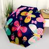 1pc Butterfly Print Automatic Umbrella - Automatic Opening And Closing, Sturdy Iron Frame, Portable Folding Design Yy251018127
