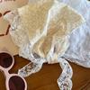 Soft Comfortable Lace Trim Hairband Sheer Hair Scarf Suitable for Female All Age