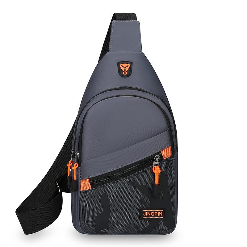 

Повседневная мужская наплечная сумка, корейская студенческая сумка-кроссбоди, портативная маленькая сумка для путешествий на открытом воздухе, простая сумка-джокер на грудь.