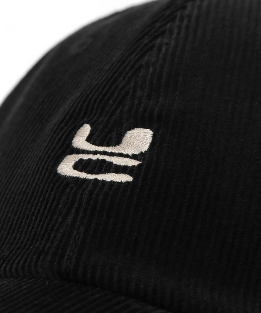 Eondeokeonteulol Autumn Winter Corduroy Basic Soft Top Logo Ball Cap Unisex Baseball Cap Uc / Classic B B / Cd / Bk