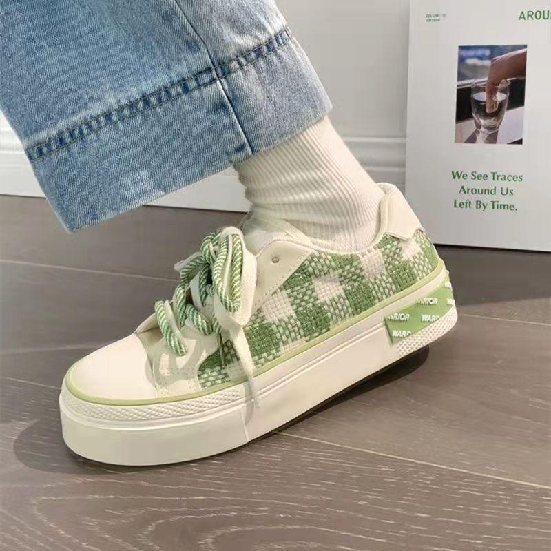 Fashion Women's Casual Sneakers Chunky White Espadrilles Luxury Green Cute Canvas Shoes for Women Fashion Shoe Designer Black Flat Hit