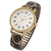 Fieldwork Women's Analog Watch with Bellows Strap, Stainless Steel, Peggy Leopard Print, Brown, YM120-2
