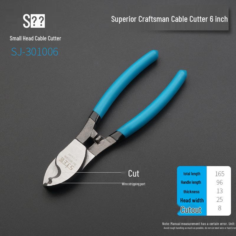 

Електричні кусачки для кабелю Shangjiang: Ручні плоскогубці для дроту 6, 8, 10 дюймів для багатожильного дроту