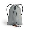 New Genuine Leather Drawstring Shoulder Bag with Earphone and Cable Storage - Korean Style Cowhide Messenger Bag