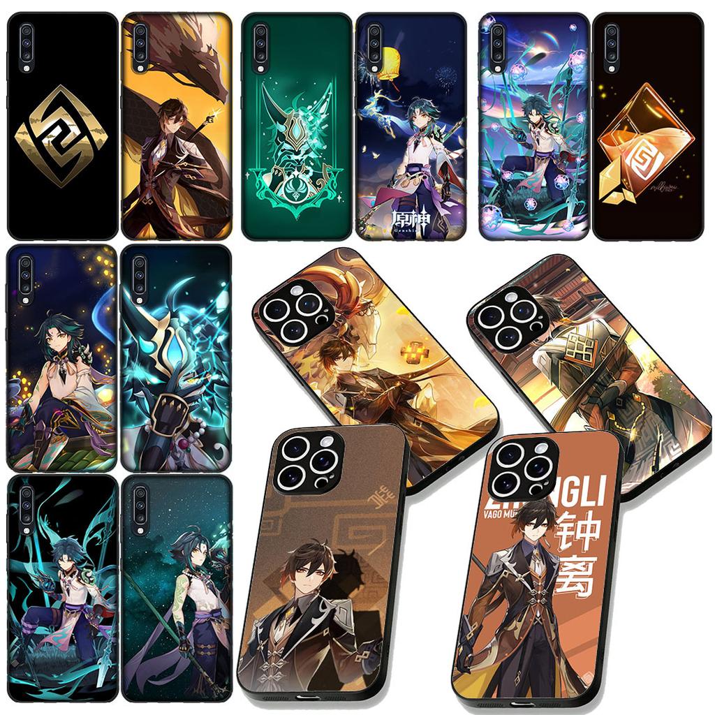 Xiao Zhong Li Genshins Impacts ZhongLi Phone Case for Xiaomi Redmi Note 12 11 10 A3 Pro 10A 10C 12C Note12 5G Protective Cover