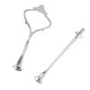 3 Set Cake Plate Stand Handle Hardware 2 Tier Cupcake Tray Fruit Plate Fitting Holder Small Crown Shaped Silver