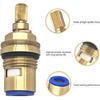 45883000 Ceramic Cartridge Compatible with Grohe Faucet Cartridge 1/2 Inch 1/4 Turn Clockwise Open 90 Degrees Right Side Close Cold Water for Ceramic