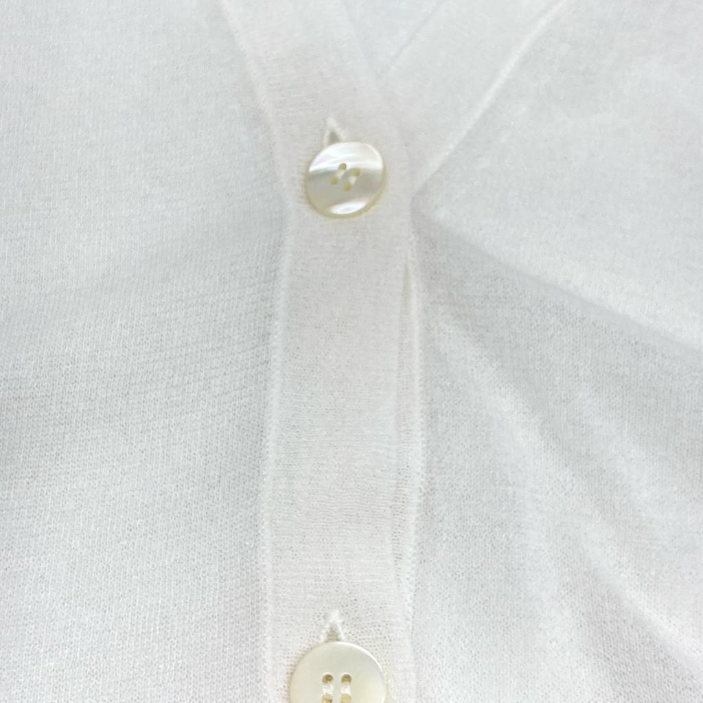 UNITED ARROWS 1528-136-0269 White C/NY Sheer Cardigan tops Not written whiteUsed