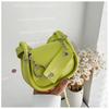 Modische Satteltasche Street Style PU-Leder Kleine Umhängetasche Für Damen 2023 Neu Sommer Lässig Einzelne Umhängetasche