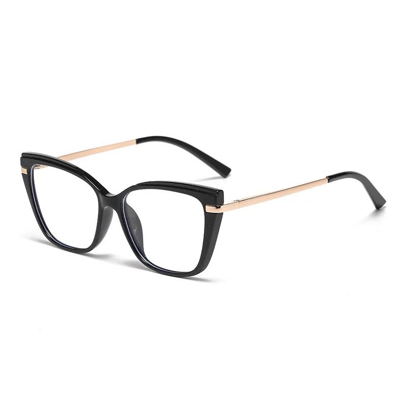 Fashion Cat Eye Glasses Gradient Color Retro Anti Blue Light Glasses Optical Eyeglasses Butterfly Frame Computer Eye Glasses