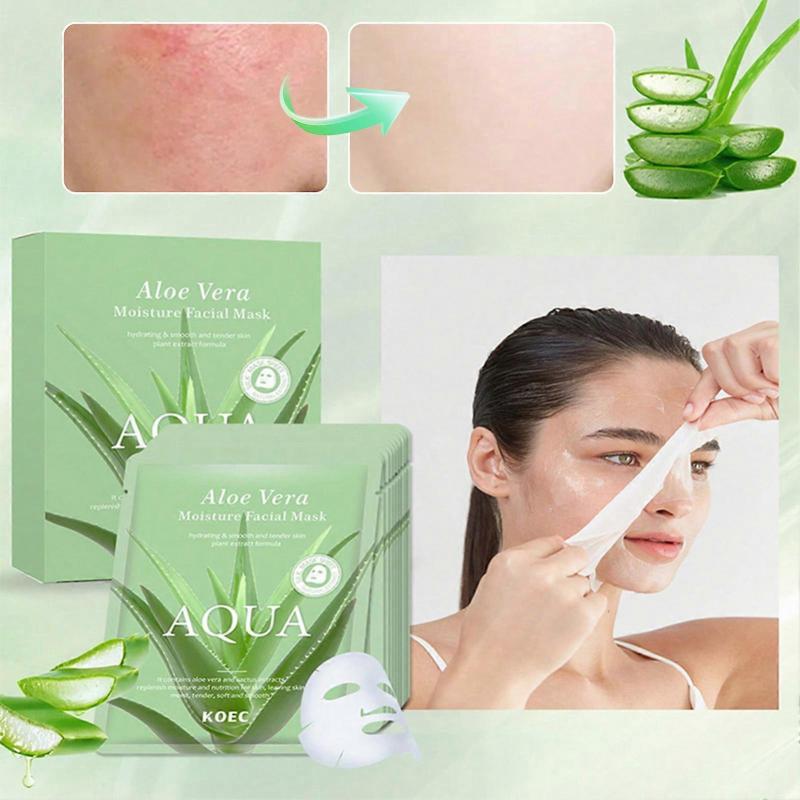 Aloe Veras Soothing Gel Face Mask Easy to Use Hydrating Mask Sheets Skin Care Products
