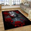 Horror Skull Girl Dead Gothic Undead Female Carpet Rug for Home Living Room Bedroom Sofa Doormat Decor,Kid Area Rug Non-slip Mat