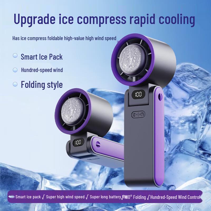 SNGERON Smart Foldable Ice Compress Handheld Fan
