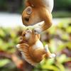 Creative Resin Squirrel Statue Home Garden Courtyard Miniature Landscape Decoration Pendant Crafts Personalized Holiday Gifts