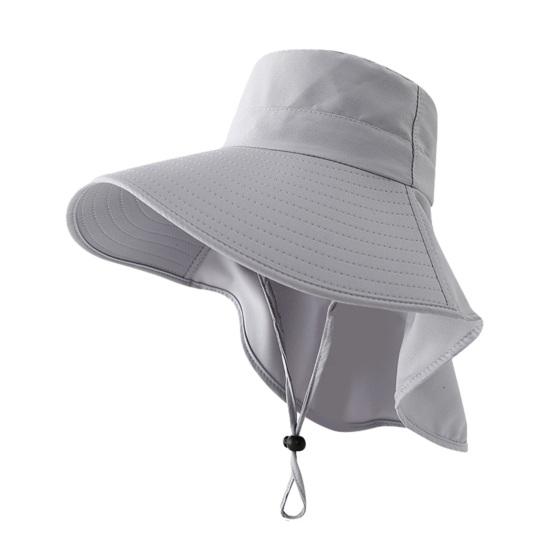 Large Brim Bucket Hat, Outdoor UPF 50+ UV Sun Protection Hat, Waterproof Breathable Face Neck Flap Cover Folding Sun Hat for Men, Women
