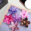 Retro Plumeria Flower Hair Clip for Girls - Cross-Border Sweet Accessory, Five-Petal Design, Perfect for Updos.