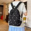 Mochila Versátil de Cuadros Versión Coreana Diseño de Nicho Femenino Moda Dibujos Animados Lazo Dulce Casual Estudiante Mochila Escolar
