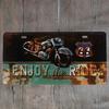 Retro Car 2D Metal Sign, Aluminum Wall Decor 15x30cm