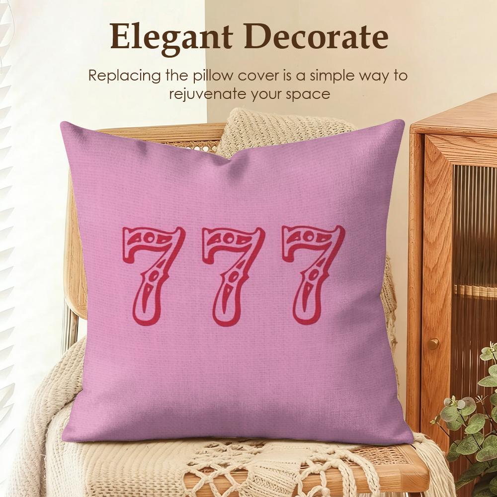 Angel Number Christian Women Cushion Cover Natural Linen Organic Fabric DoubleSided Printing Sofa Home Decor Gift Pillow Case