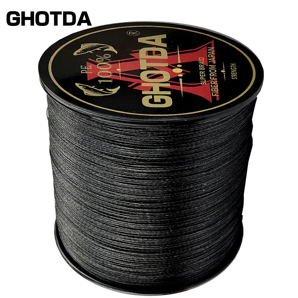 GHOTDA 12 Strand PE Braided Fishing Line 10-80LB 100M Multifilament Fishing Line Carp Fishing Saltwater