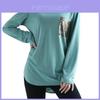 Langarm T-Shirt Bluse Jacke mit Tasche mit elegantem Pailletten Glitzer Design**