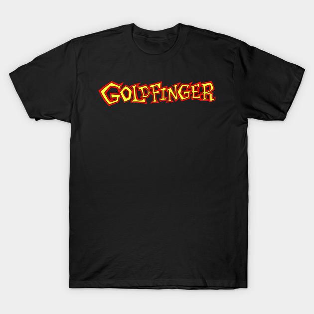

Men Black Print T-shirt Goldfinger No-Cut Transfer Paper Print Cotton Tshirt L чорний
