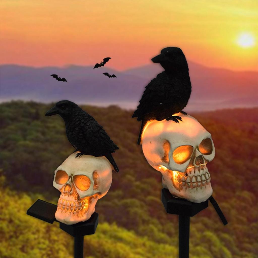 Solar Waterproof LED Lamp Garden Path Garden Lawn Skeleton Decorative Lamp Outdoor Decoration Garden Statue Halloween Decoration