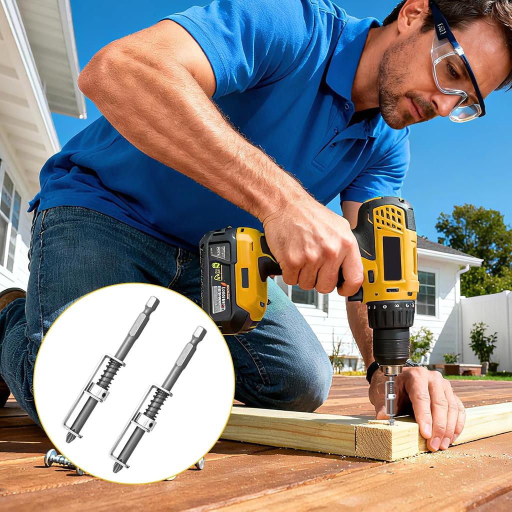 Federbelasteter Schraubenhalter Bit, Schraubengreifer Werkzeug Universal Anti-Drop Schraubendreher Bit Schrauben Halter Klemme Befestigungsset