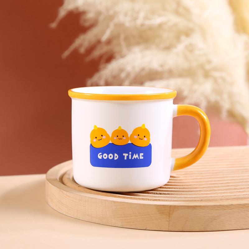 

Детская керамическая чашка на день рождения в подарок, мультяшная кружка с динозавром, рекламный сувенир, подарок, чашка для воды, чашка для фестиваля 301-400ml