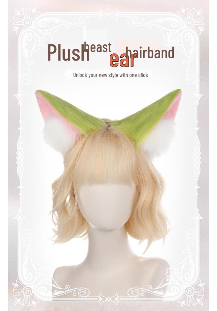 Halloween Cat Ears Fox Headband Cosplay Plush Hair Accessories