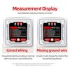 Outlet Tester Advanced Receptacle Tester with Voltage-Display 250V Power Socket Automatic Electric Circuit Polarity-